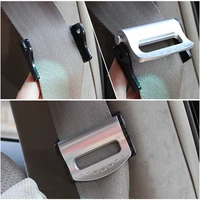 2pcs car seat belt adjuster seatbelt clips fixing clips for hyundai solaris accent i30 ix35 i20 elantra santa fe tucson getz