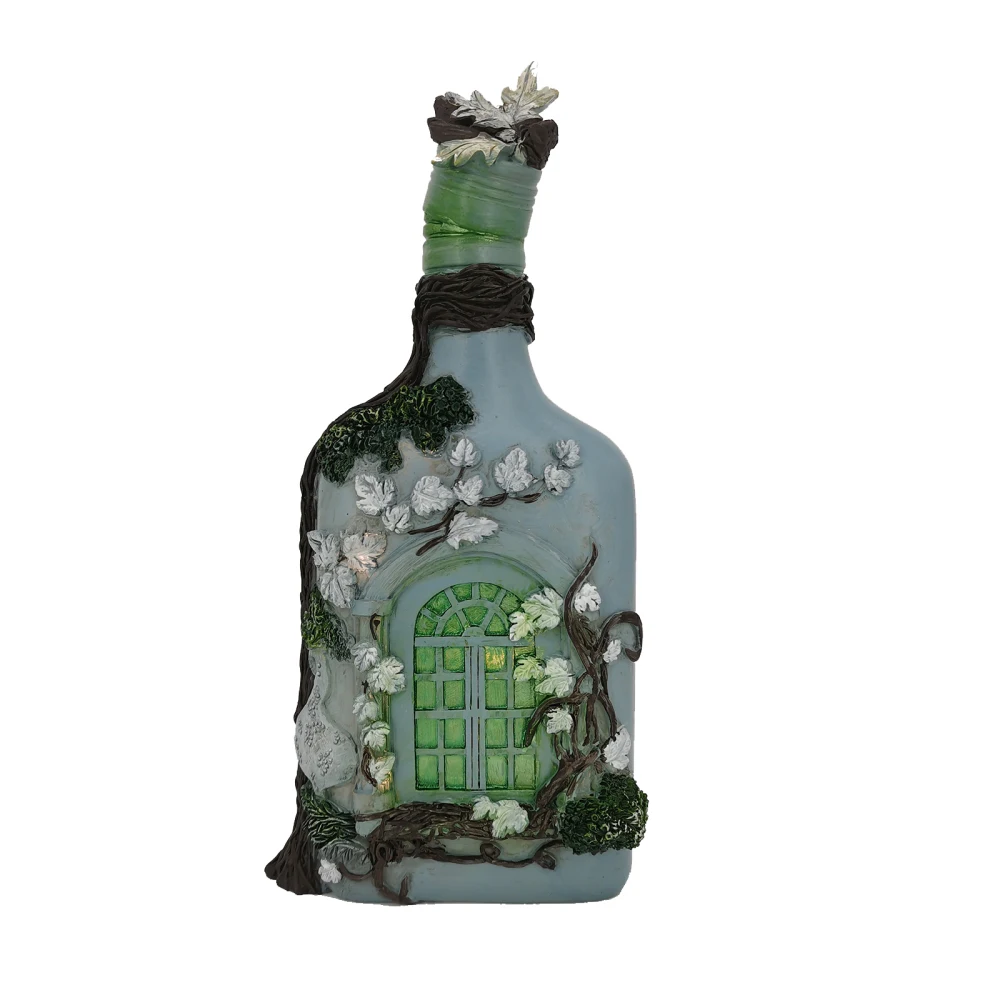 

Small Garden Pavilion Decor Resin Decoration Bottle Light Home Beautiful Party Warm White Wedding Bedroom Luminous Fairy Lights
