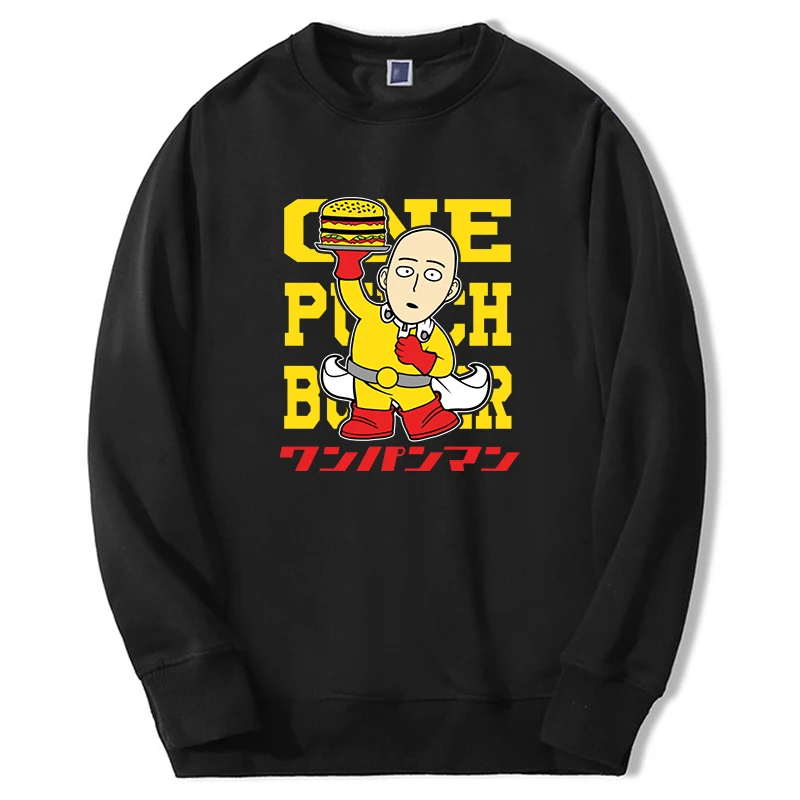 Худи с графическим принтом для мужчин и женщин свитшоты в стиле аниме Сайтама