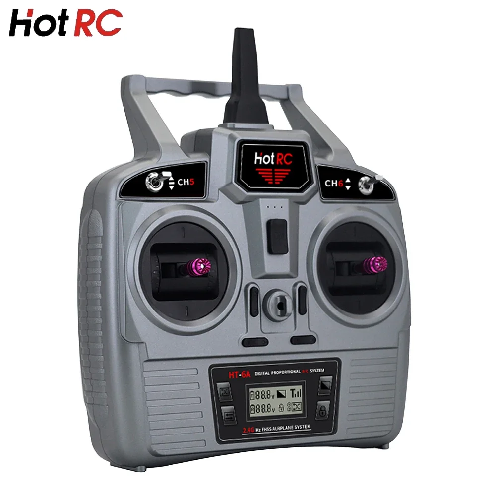 Hotrc Hot RC HT-6A HT6A 4 5-9 В 2 ГГц 6CH PWM FHSS передатчик дистанционного управления F-06A F06A