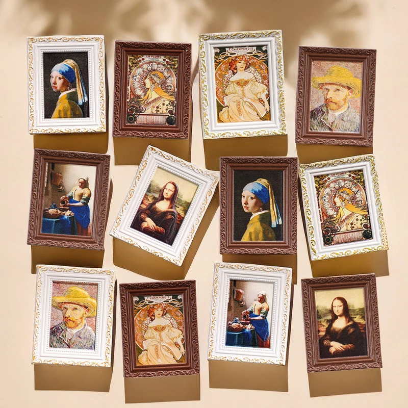 Креативные магниты на холодильник всемирно известных красок рамку Ван Гога Моны