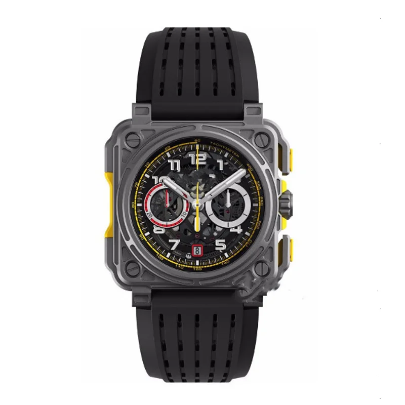 

2022 Мужские Классические наручные часы с U-образным вырезом, высококачественные модные деловые кварцевые часы с силиконовым ремешком и квад...