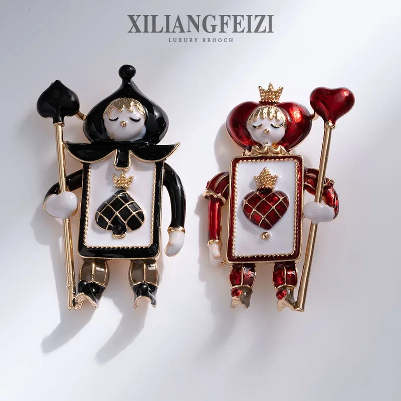 Xi Ling Fei Zi персонаж мультфильма в форме сердца покерная карта дверная защита