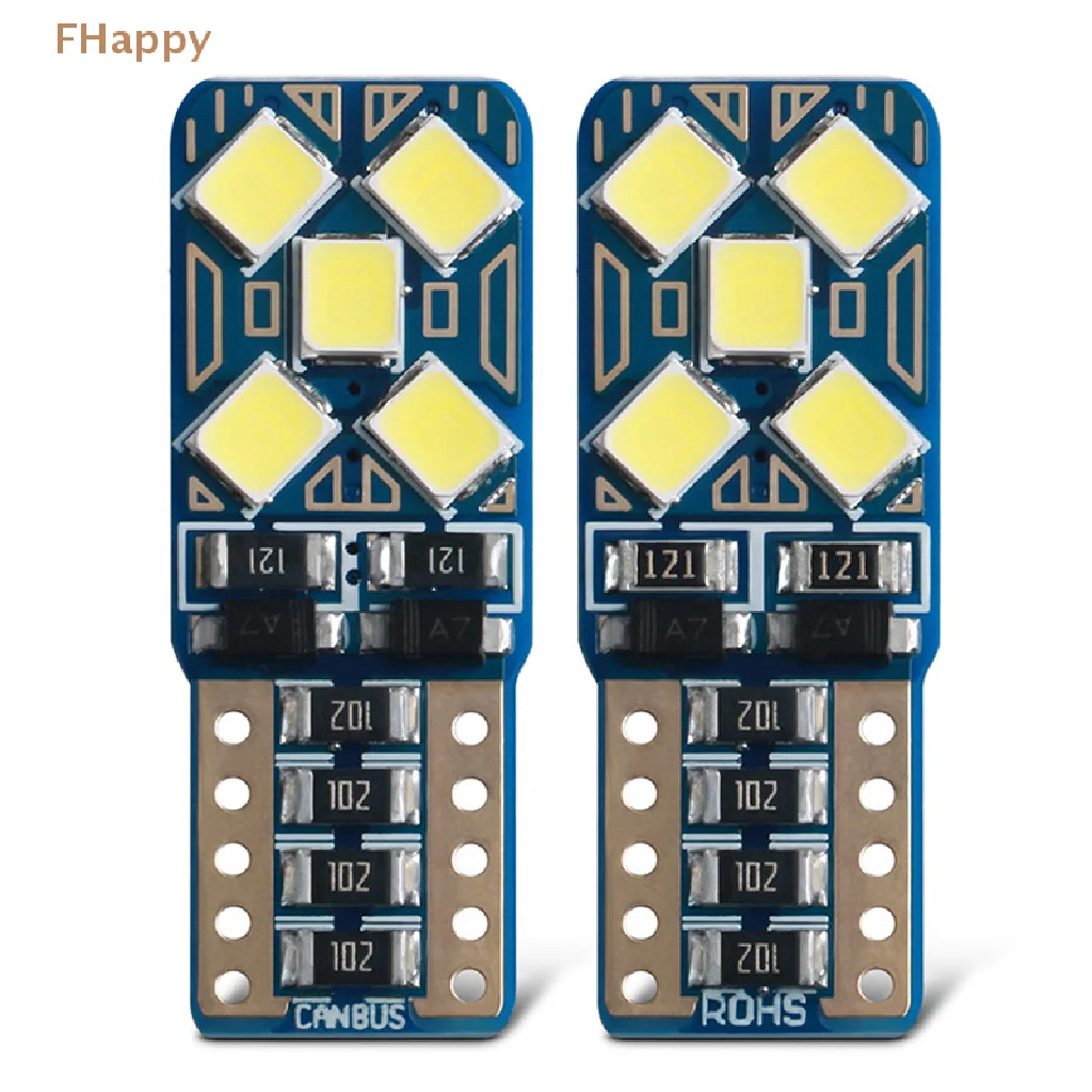 

W5W T10 автомобильная светодиодная сигнальная лампа T10 2835 2/4/6/8/10SMD, Сверхъяркие габаритные огни, лампы для чтения, внутреннее освещение 6000K 12V