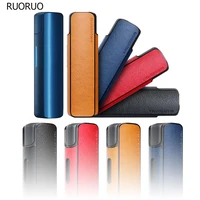 ruoruo fashion 4 colors skin leather colorful case for lil solid 2 0 replaceable e smoking box for lil solid2 0 cover shell