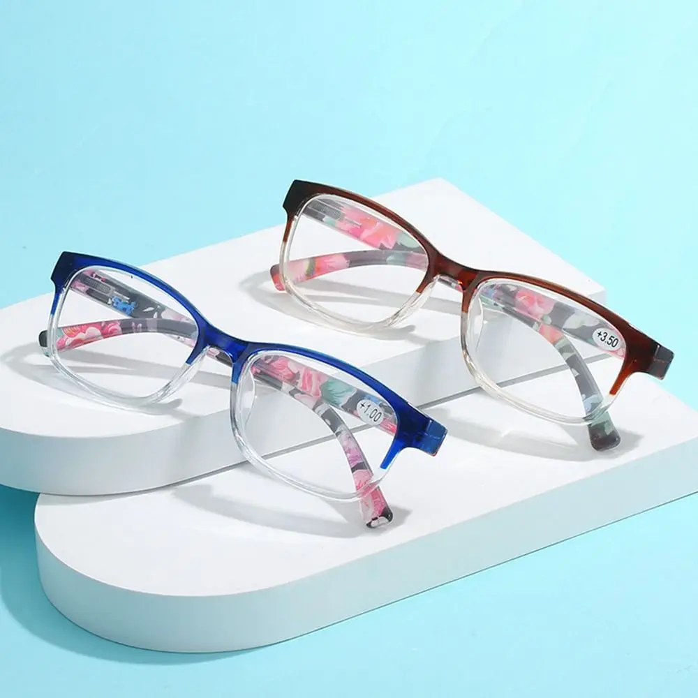 

Comfortable Flowers Elegant Vintage Floral Eyeglasses Ultra Light Frame Reading Glasses Eye Protection