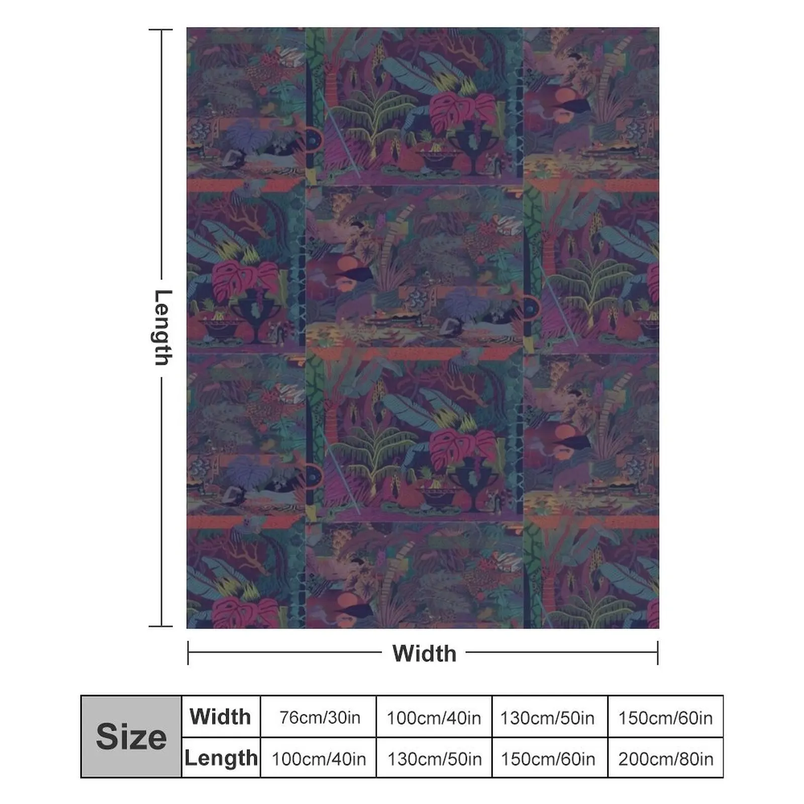 Одеяло ZABA с узорами Стеклянные животные тяжелое для сна декоративное