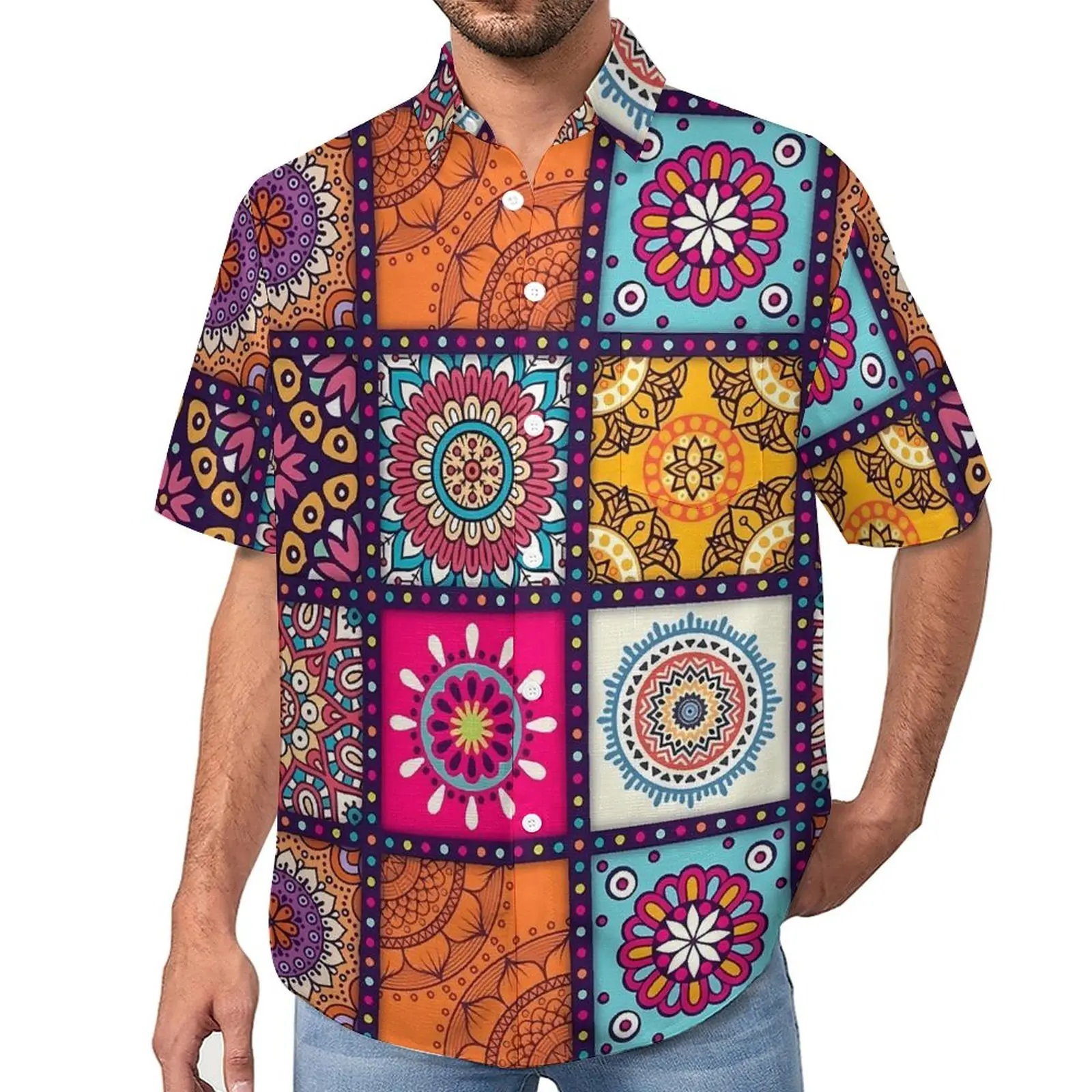 

Funny Dashiki Blouses Male Africa Mandela Casual Shirts Hawaiian Short Sleeves Graphic Streetwear Oversized Vacation Shirt Gift