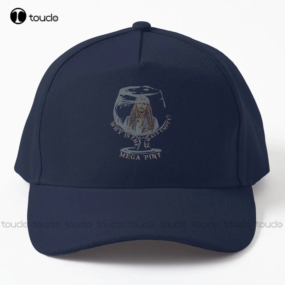 

A Mega Pint Of Red Wine Baseball Cap Johnny Depp Fitted Hats For Men Hip Hop Trucker Hats Street Skateboard Denim Color Sun Hats