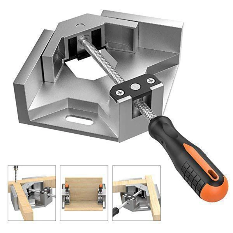 

90 Degree Clip Welding Woodworking Photo Frame Clamping Quick Release Corner Clamp Right Angle Aluminum Alloy Clip Clamp 1 Piece