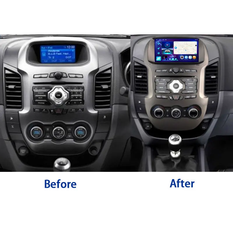 $129.59 QT10 8G Android 10.0 Car Radio Multimedia Player For Ford Ranger F250 2011 - 2015 GPS Serero CarPlay No Undefined Original Style