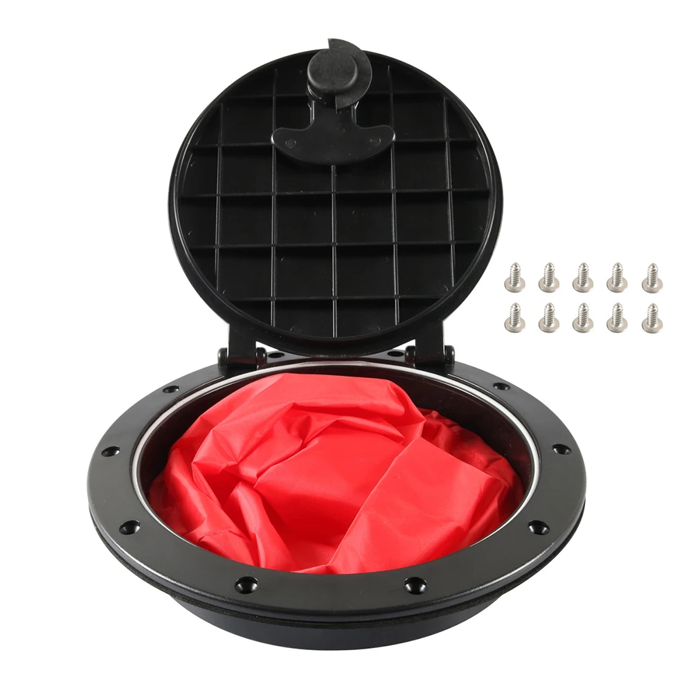 

1 Pcs 8\" Kayak Deck Plate Boat Kayak Canoe Storage Bag Hatch Cover Kit Accessories 26cm Durable High Quality Accessories