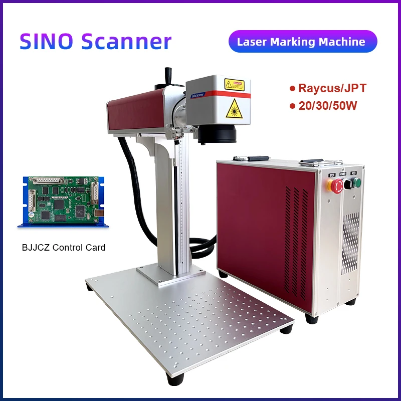 

Fiber Laser Marking Machine With BJJCZ Jpt Raycus 20w 30w 50w Laser Engraver Metal Cards Stainless Steel Gold Silver Machine