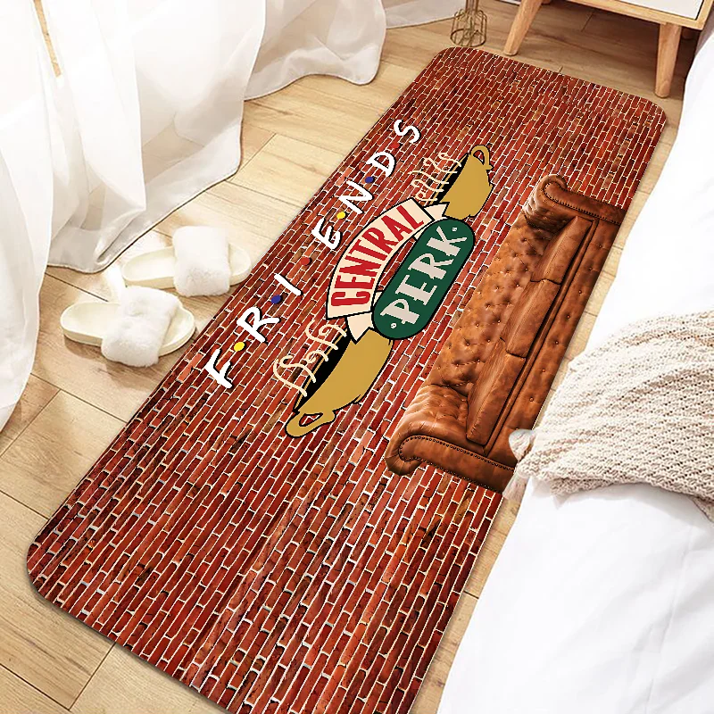 Коврик для входной двери Друзья нескользящий моющийся кухонный ковер