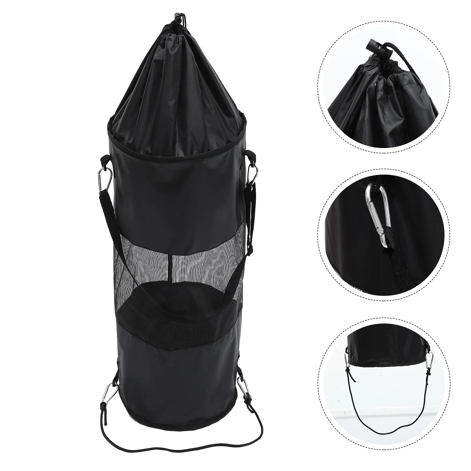 

Trashboat Mesh Garbage Canmarine Pontoon Accessories Outdoor Trapper Reusable Container Portable Pouch Waste Camping Kayak Bin
