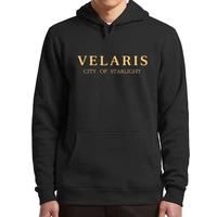 velaris acotar hoodies new adult high fantasy novel fans hooded sweatshirt casual oversized pullover for men women