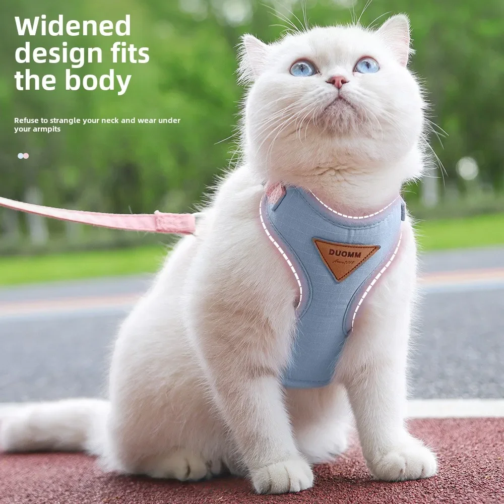 Мягкий поводок для кошек нагрудный ремень регулируемый жилет щенков и котят