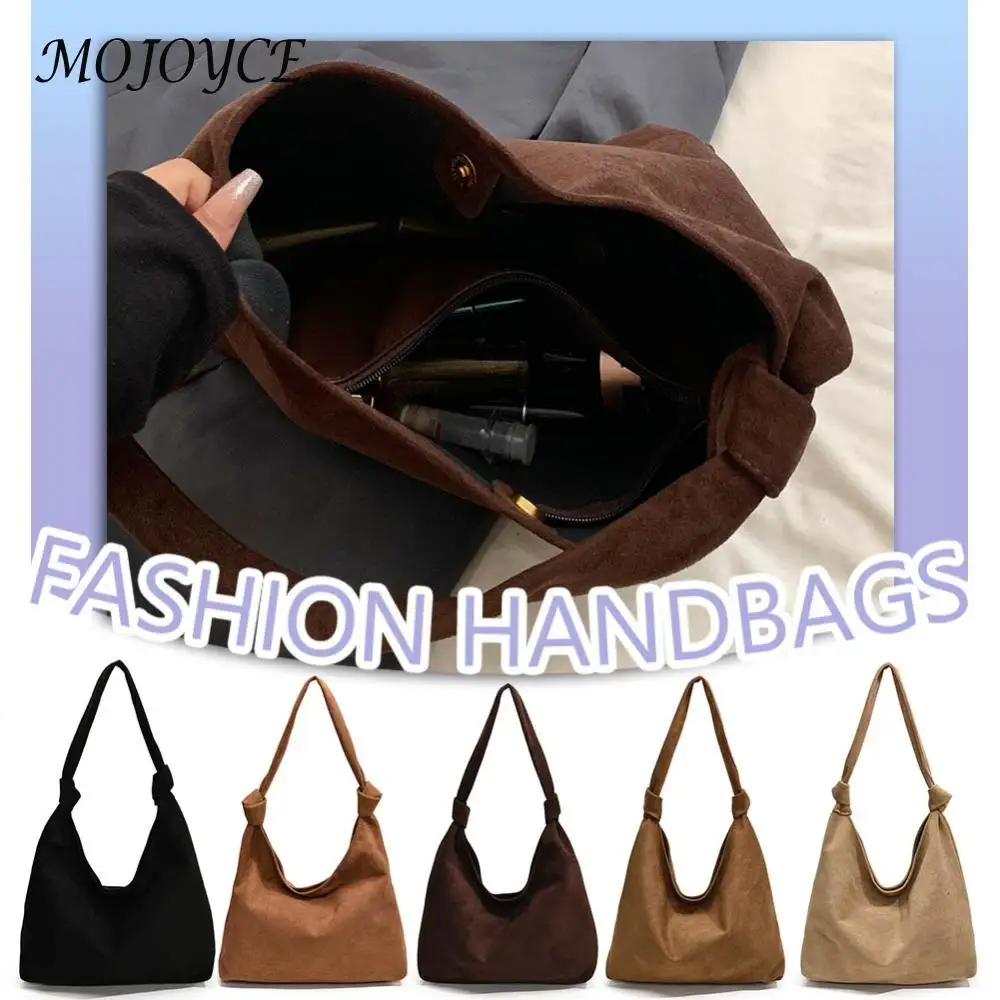 Замшевая сумка-хобо в стиле ретро модная сумка с верхней ручкой роскошная для