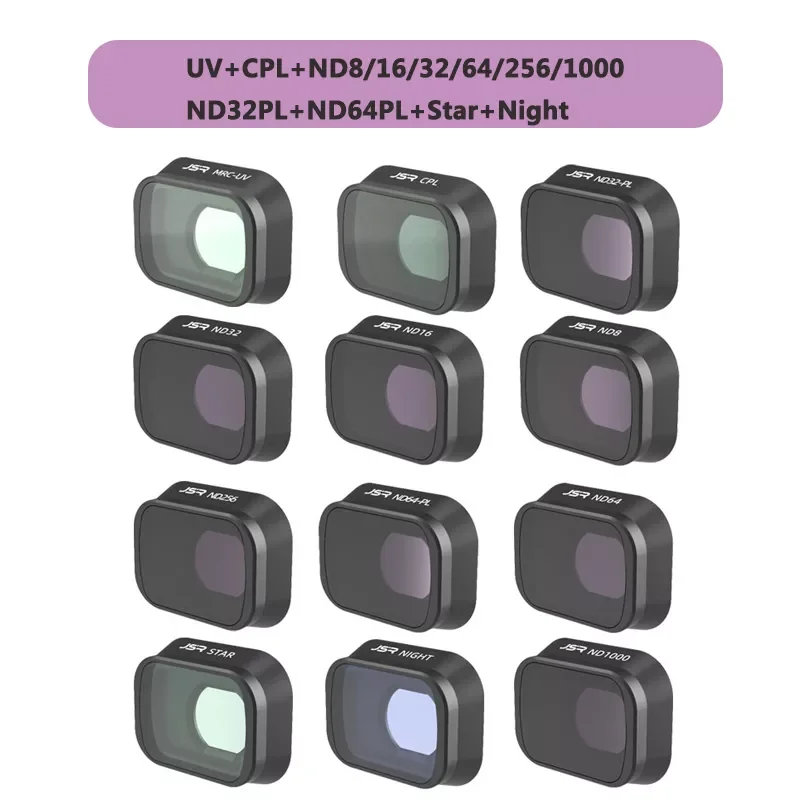 

Drone Camera Lens Filters for DJI Mini 3 Pro UV CPL ND/8/16/32/64 Star NDPL Filter for DJI Mini 3 Drone Camera Accessories
