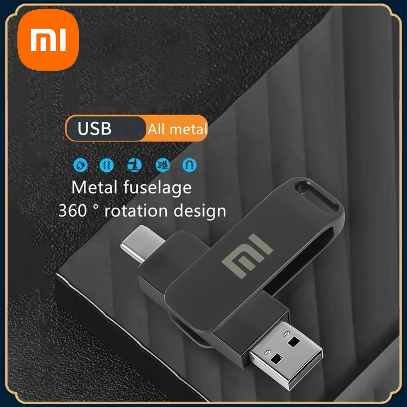 

Original XIAOMI OTG Metal Pendrive Mini Pen Drives Red 2TB 1TB 512G 256GB High Speed USB Flash Drive Type-c Pen Flash Pendrive