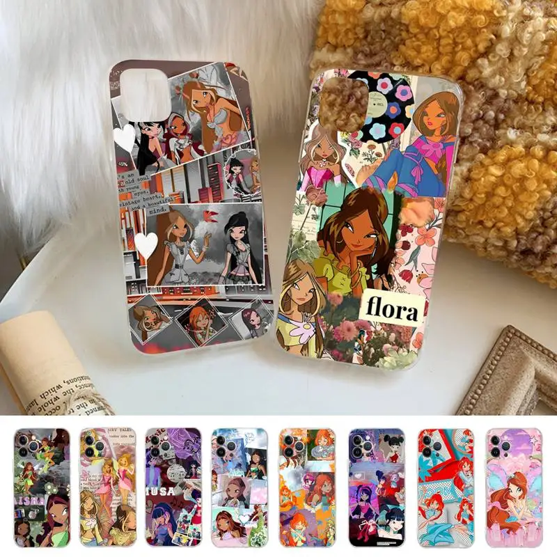 

W-Winxs C-Clubs G-Girl Phone Case For iPhone 14 11 12 13 Mini Pro XS Max Cover 6 7 8 Plus X XR SE 2020 Funda Shell