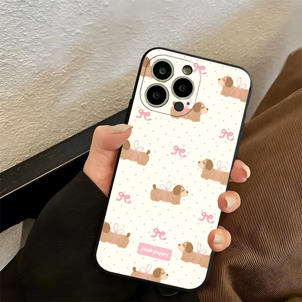 Чехол для телефона с таксой iphone 13ProMax 15 11 13 14 Pro Xs Max Mini Xr X 7 8 6 6s Plus