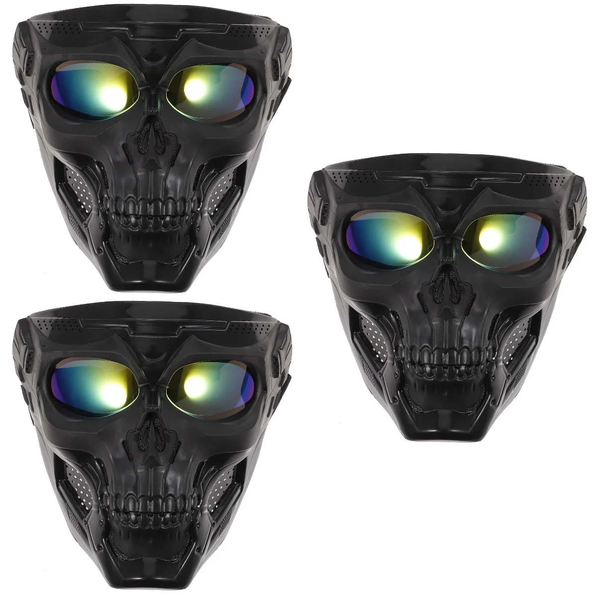

3 Count Cos Mask Motorcycle Riding Glasses Abs Gear Man Goggles