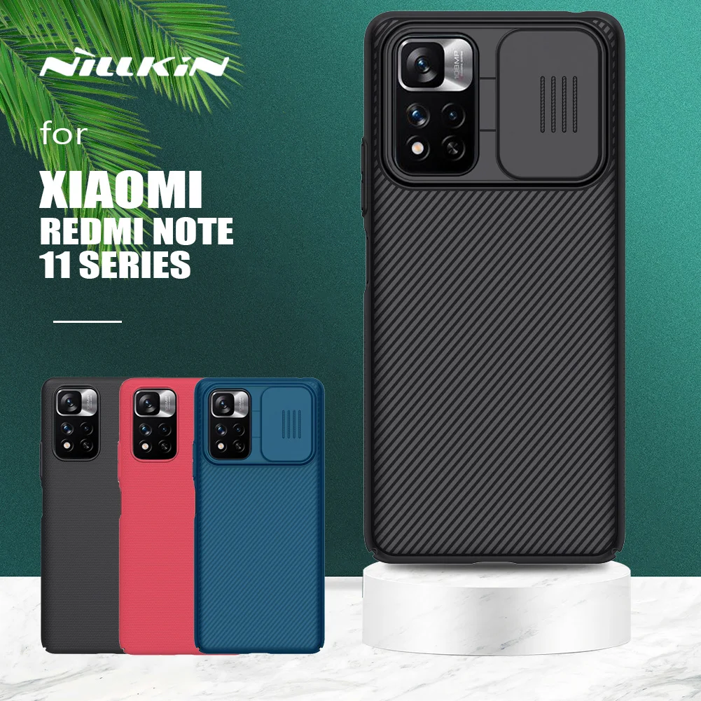 Для Xiaomi Redmi Note 11 12 Pro Plus 11S 5G Global Case Nillkin Camshield Slide Camera Case Frosted Shield для Poco M4 Pro 4G 5G