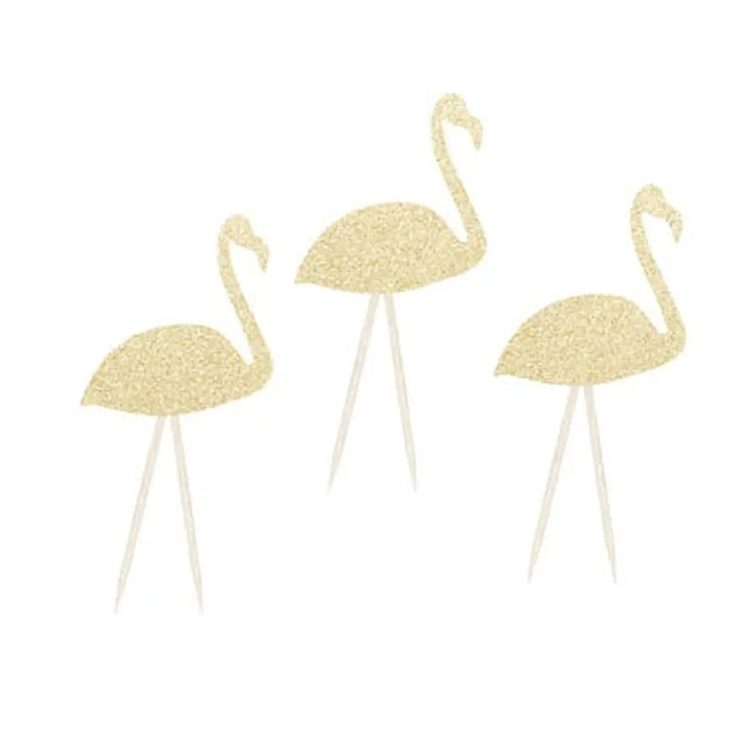 

Glitter Flamingo Luau Party Wedding Birthday Cupcake Toppers Anniversary Engagement Cake Decoration Doughnut Food Toothpicks