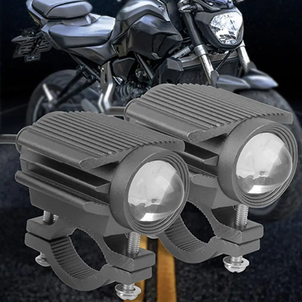 

Additional Led Headlights For Motorcycle Led Light Lamp 9-85V Dual-Color White/Amber Universal Auxiliary Spotlights Fog Lig U2J5
