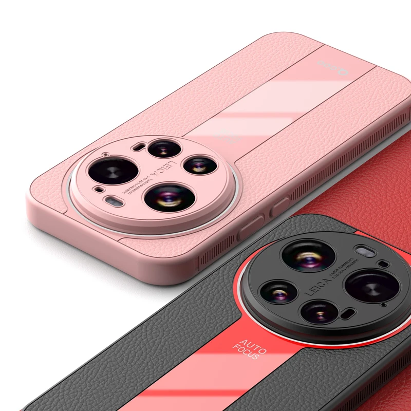 Фото Чехол для Xiaomi 17 Ultra, магнитный роскошный кожаный чехол Lichi + мягкий ТПУ, ультратонкий защитный матовый чехол для Xiaomi Mi 17 Ultra №5