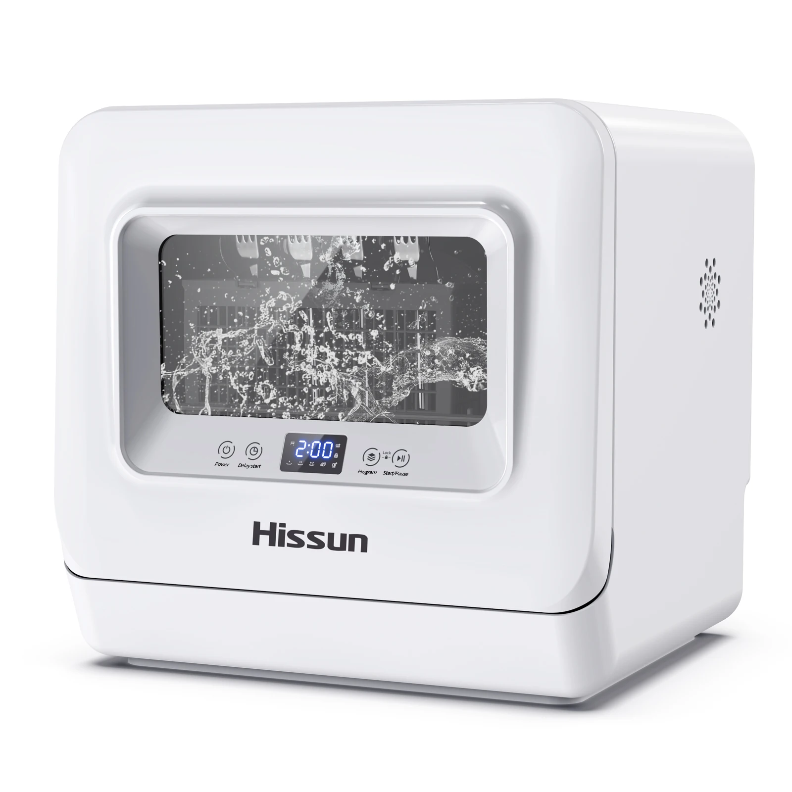 

Compact Portable Dishwasher 5 Washing Programs Portable Washer 3D Cyclone Spray With Dishwashers Faucet Adapter