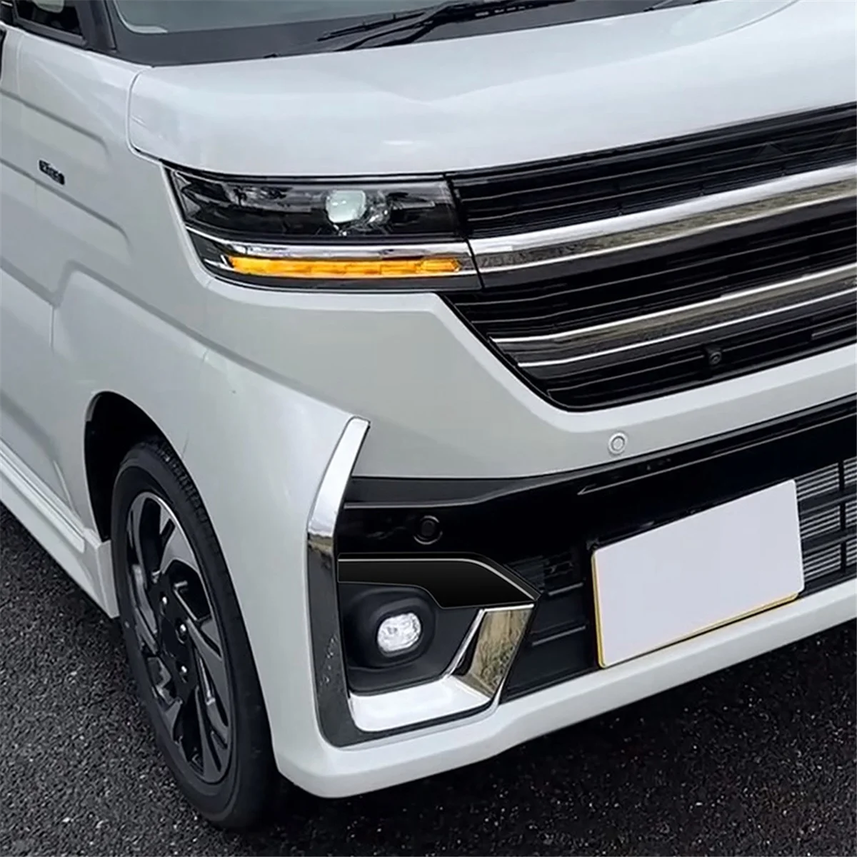 Автомобильный передний бампер противотуманная фара Накладка для бровей