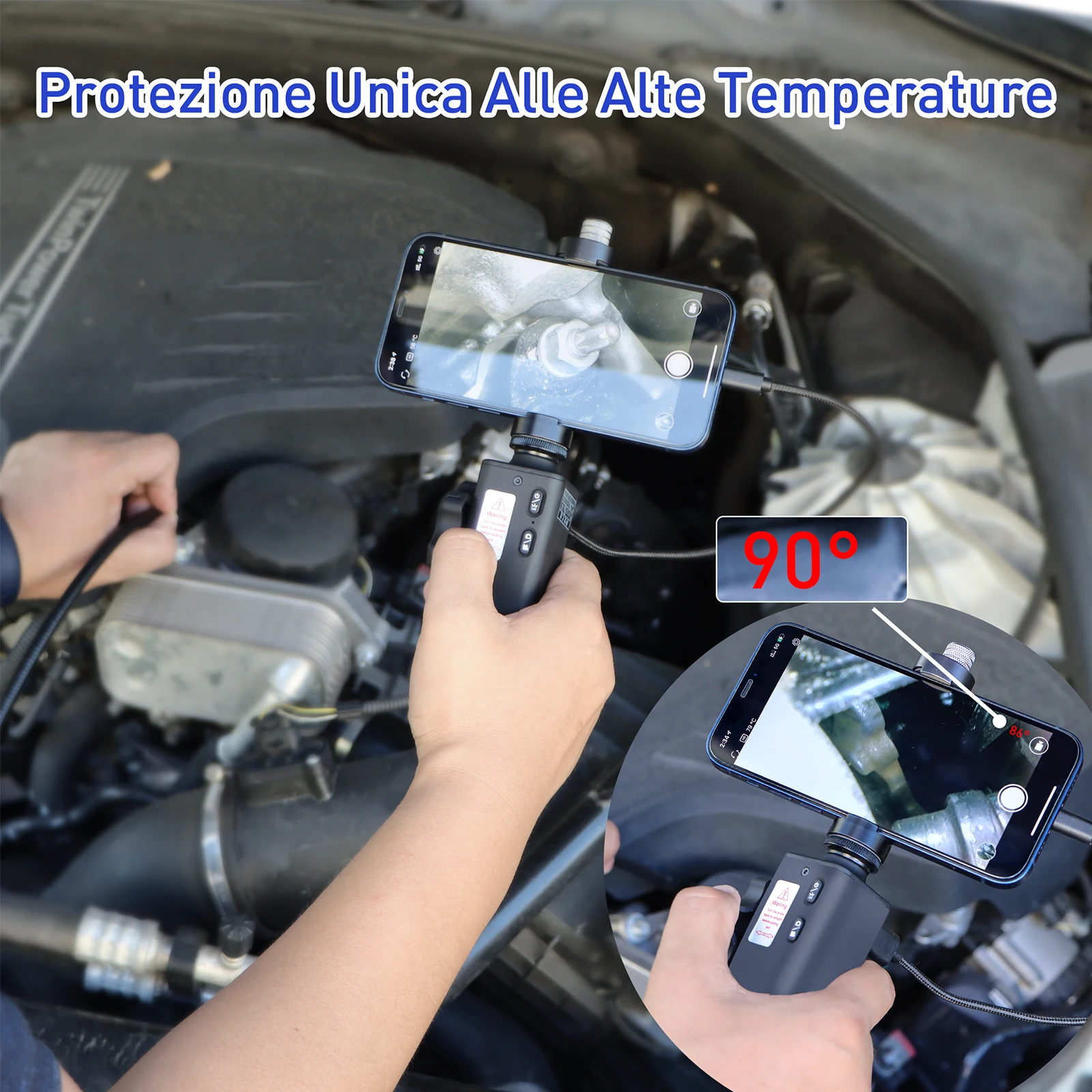 Недорогой ручной бороскоп с Поддержкой Iphone и Android Инспекционная камера