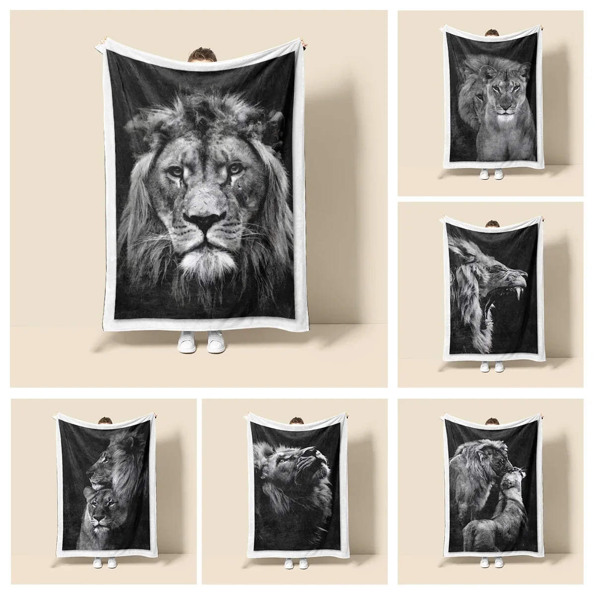 Украшение дома плюшевое одеяло для дивана современное скандинавское в животном