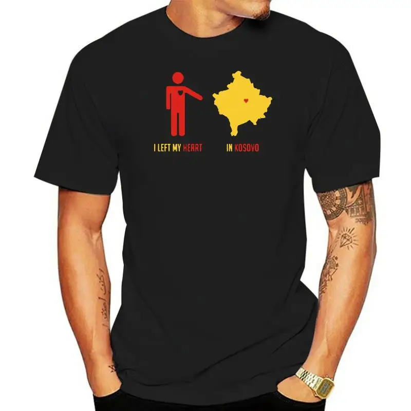 

Я оставил свое сердце в Косово, черная футболка