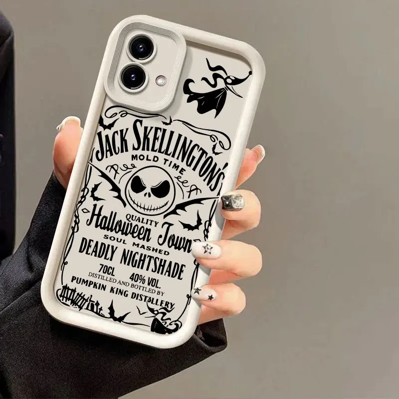 Фото Чехол Jack Skellington Sally Halloween для Motorola Moto G06 G56 G86 G96 G100 5G Edge 60 70 Fusion 50 Pro 40Neo G85 G84 G75 №5