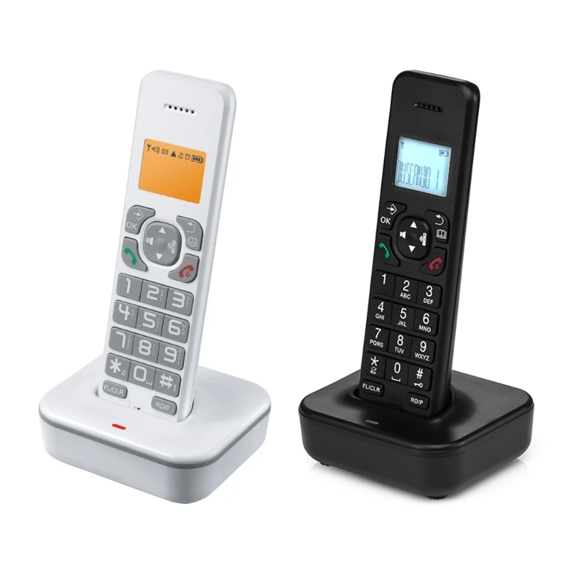 

Cordless Landline Fixed Telephone Home Desk Phone with Caller Identification Sound Noise Reduction Telephones Drop shipping