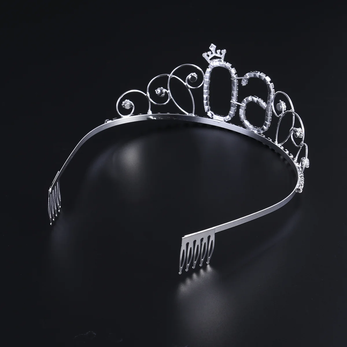 

Birthday 70Th Tiara Headband Women Gifts Happy Decorations Crystal Tiaras Hair Party Decoration Head Band Rhinestone Girls Piece