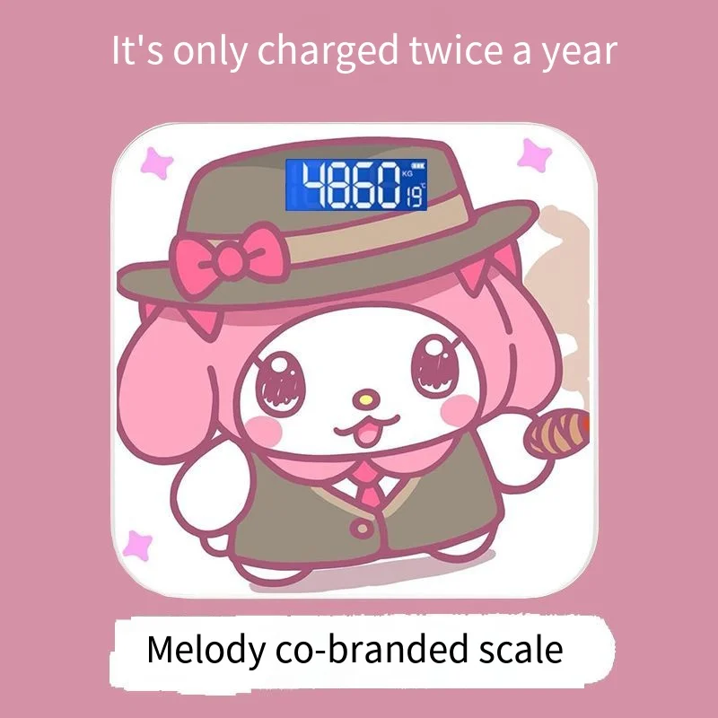 

Kawaii Genuine Sanrio Weight Scale Body Fat Scale Electronic Scale My Melody Cartoon Household Precision Smart Cute Anime Gift