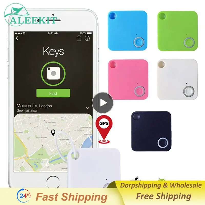 

1~6PCS New Smart Key Finder Mini GPS Tracker Device Car Motor Alarm Tile Wallet Keys Alarm Locator Realtime Kids Pets Tracker