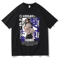 japan anime tokyo revengers baji keisuke graphic printed t shirts men women loose hip hop tees unisex teen manga style tshirt