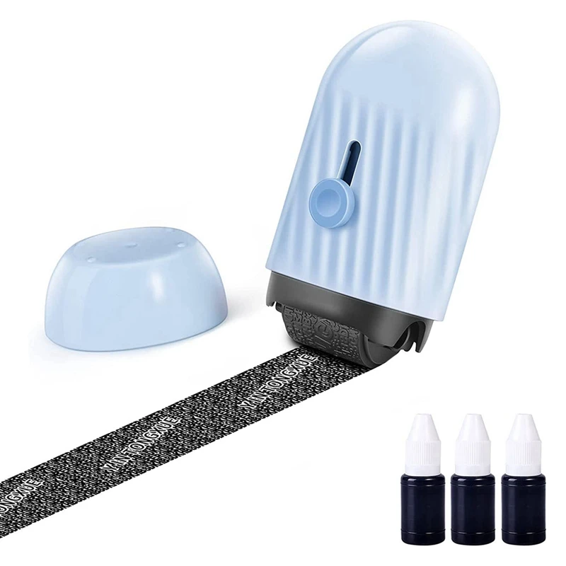 

Identity Protection Roller Print 2 In 1 Premium Roller With Retractable Mail Art Opener (With 3 Refill Inks)