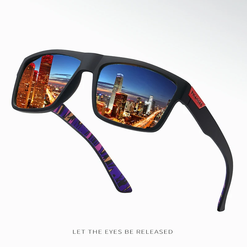 

Square Frame Polarized Sunglasses Luxury Design Sports Sun Glasses Driving Outing UV400 Sport Shades Eyewear for Men Women