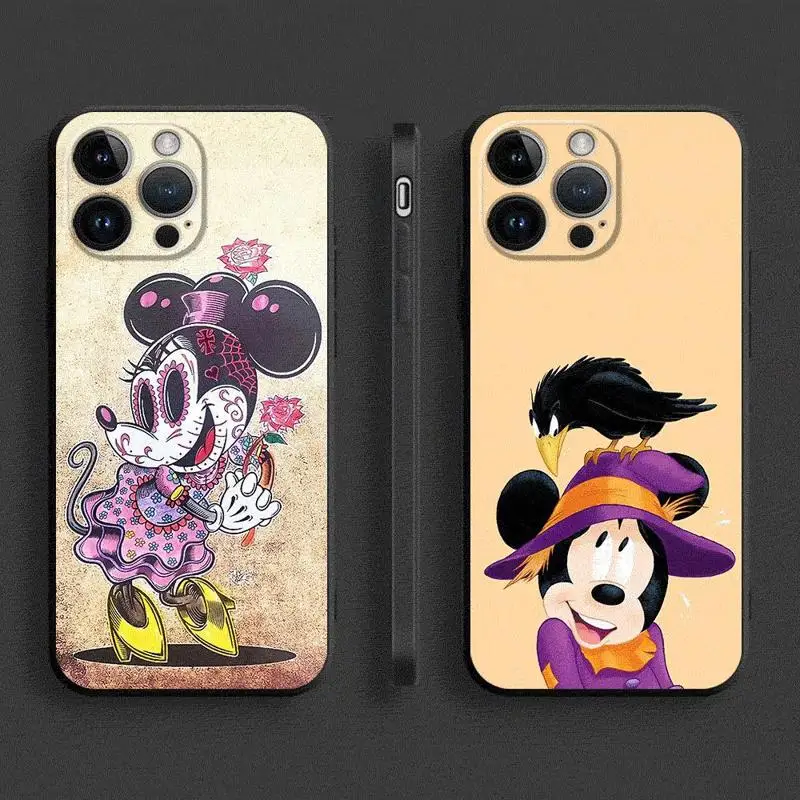 Disney Minnie Mouse Happy Halloween Phone Case for Apple iPhone 16 15