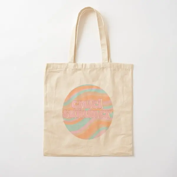 

Cruel Summer Cotton Canvas Bag Fabric Ladies Designer Shopper Women Travel Casual Unisex Printed Foldable Handbag Fashion