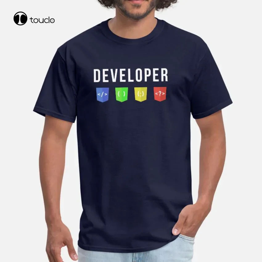 Футболка разработчика Web Javascript Развиватели веб-сайта Развивающая футболка Php Deve Js