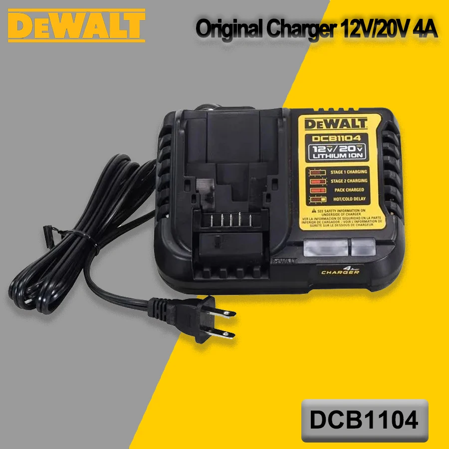 Оригинальное зарядное устройство для литий-ионных аккумуляторов DEWALT 12-20 в 4 а