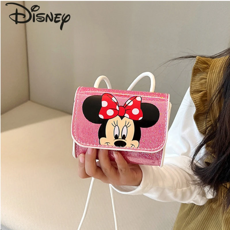 

Disney Mickey 2023 New Children's Crossbody Bag Fashion High Quality Casual Shoulder Bag Cartoon Cute Children's Birthday Gift