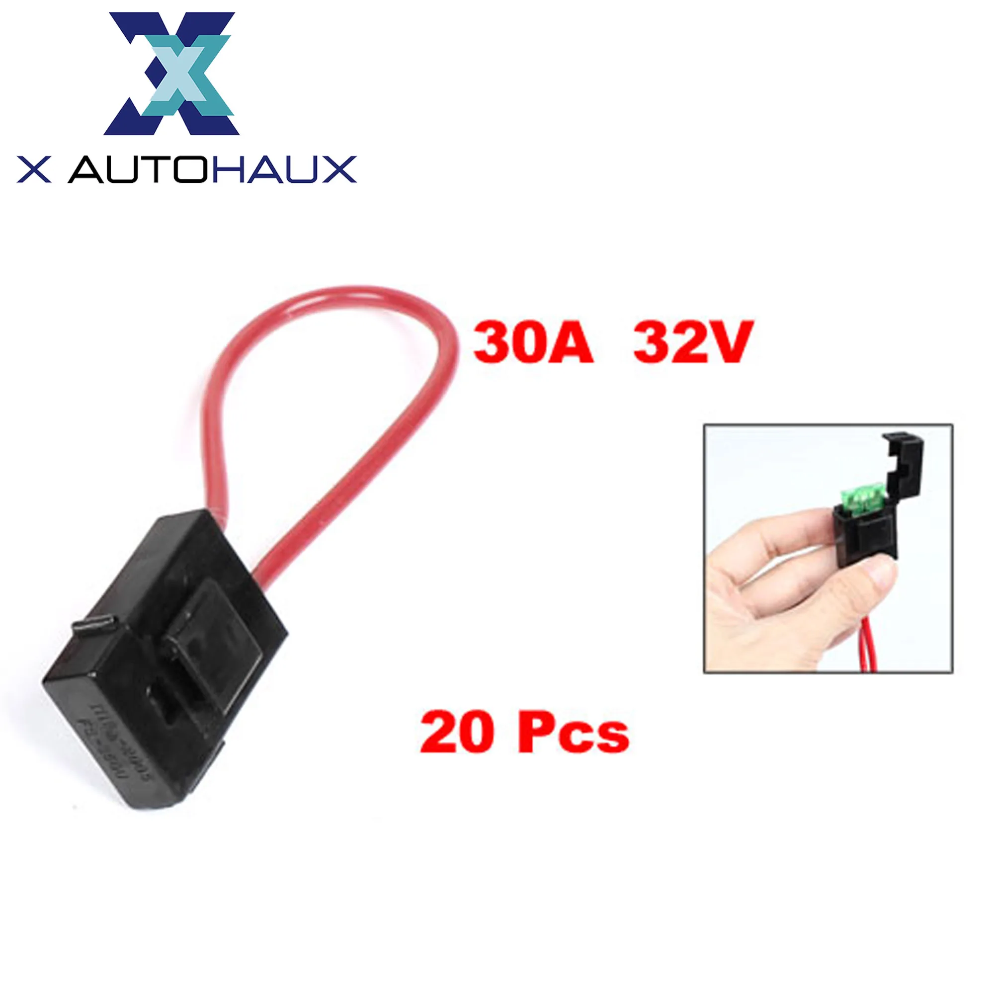 

10/20 шт., автомобильный держатель предохранителя с обжимной клеммой